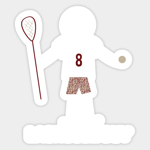 Funny Mens Lacrosse Guy Sticker by whyitsme